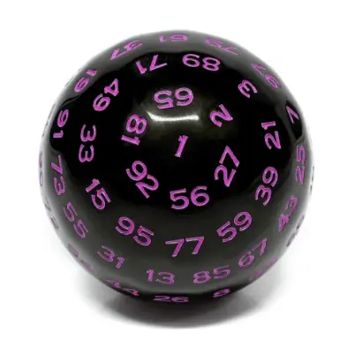 45mm D100 - Black Opaque with Purple