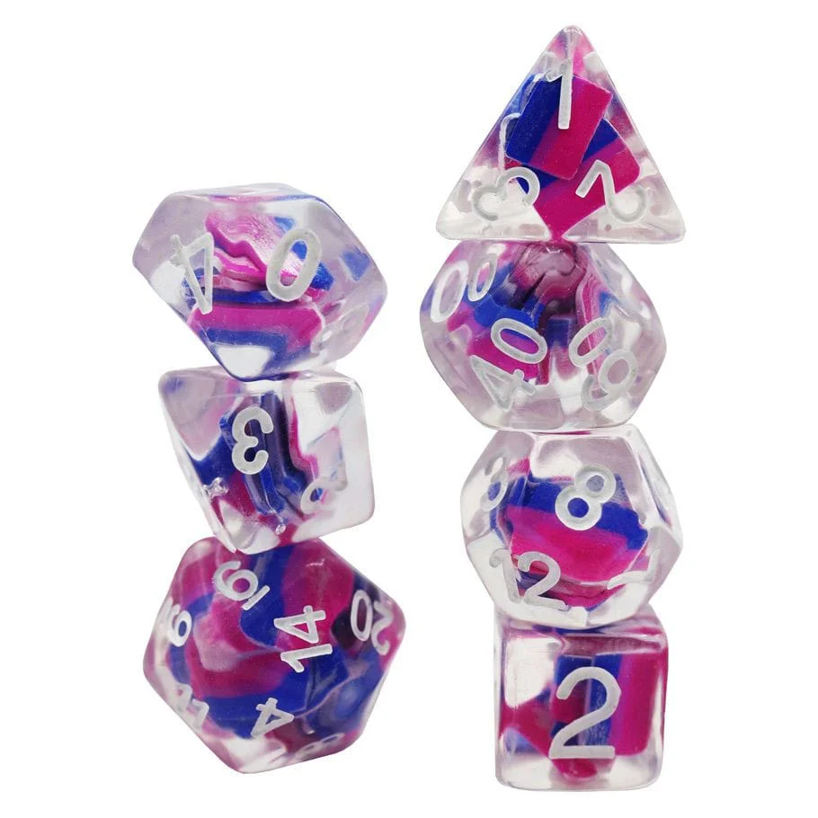 7-Set Bisexual Flag Dice