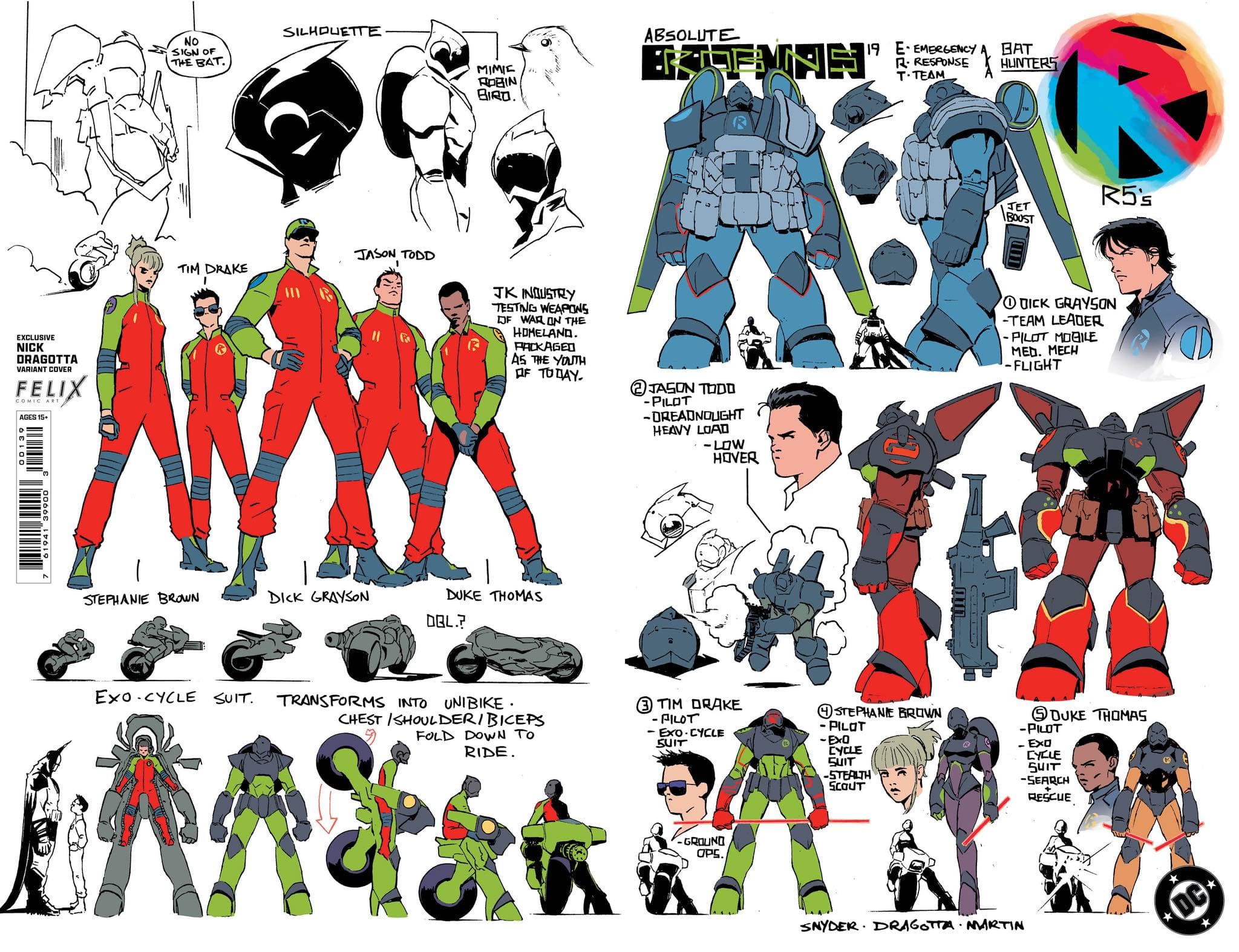 ABSOLUTE BATMAN #19 FELIX COMIC ART NICK DRAGOTTA DESIGN EXCLUSIVE