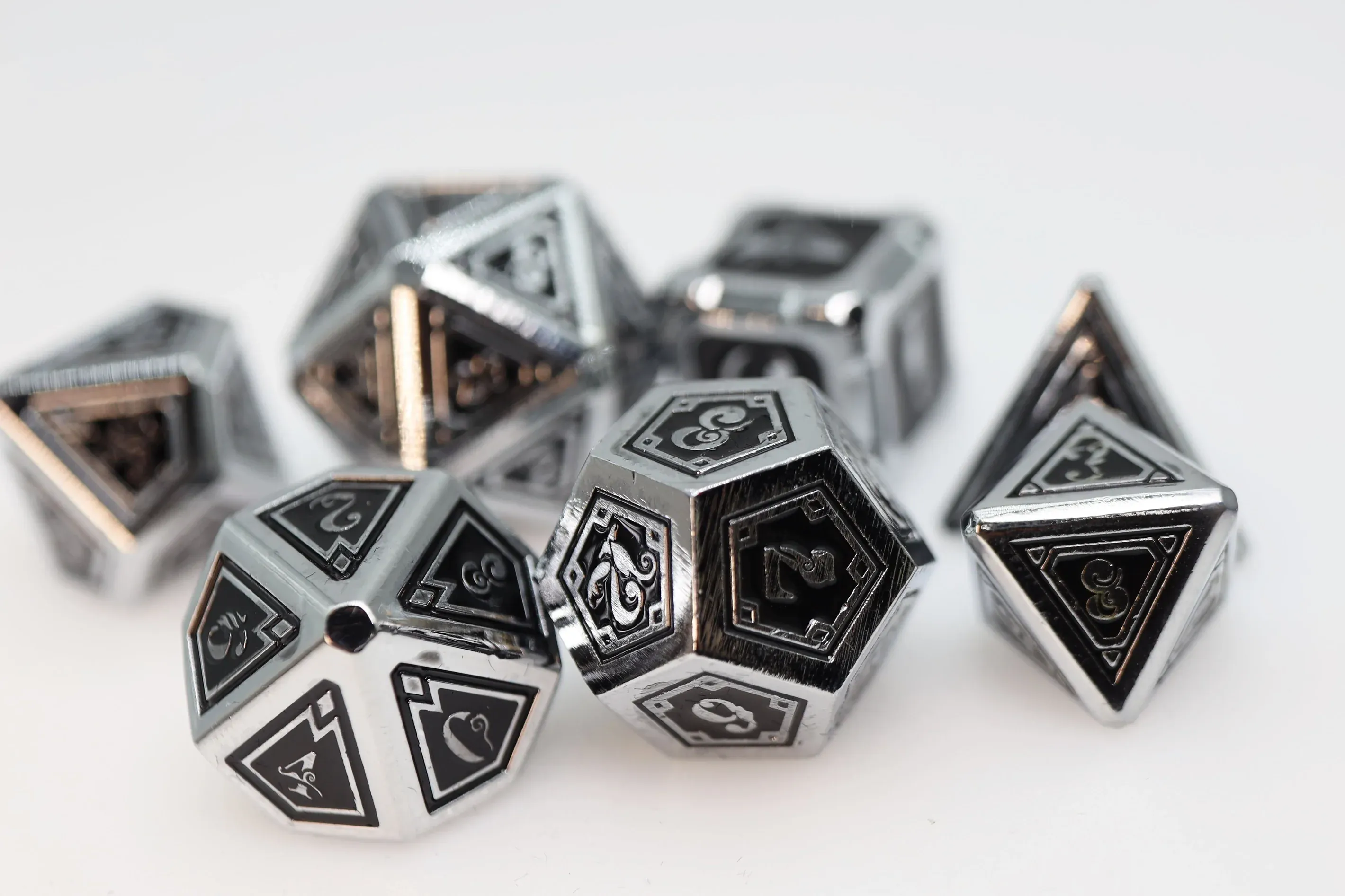 Alchemist Metals: Necrotic - Metal RPG Dice Set - Image 2
