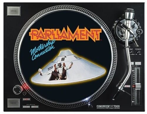 Bluescentric: Graphic Turntable Slip Mat - Parliament, Mothership Connection