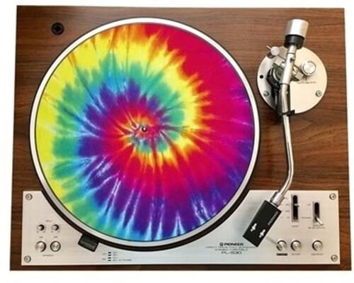 Bluescentric: Graphic Turntable Slip Mat - Tie Dye