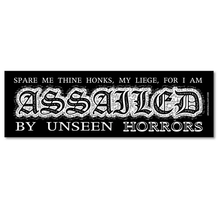 Bumper Sticker - "Assailed"