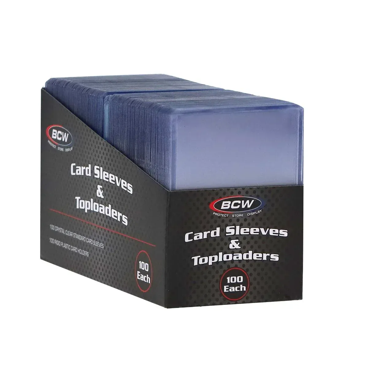 BCW: 3x4 Card Sleeve and Toploader - Combo 100 Pack