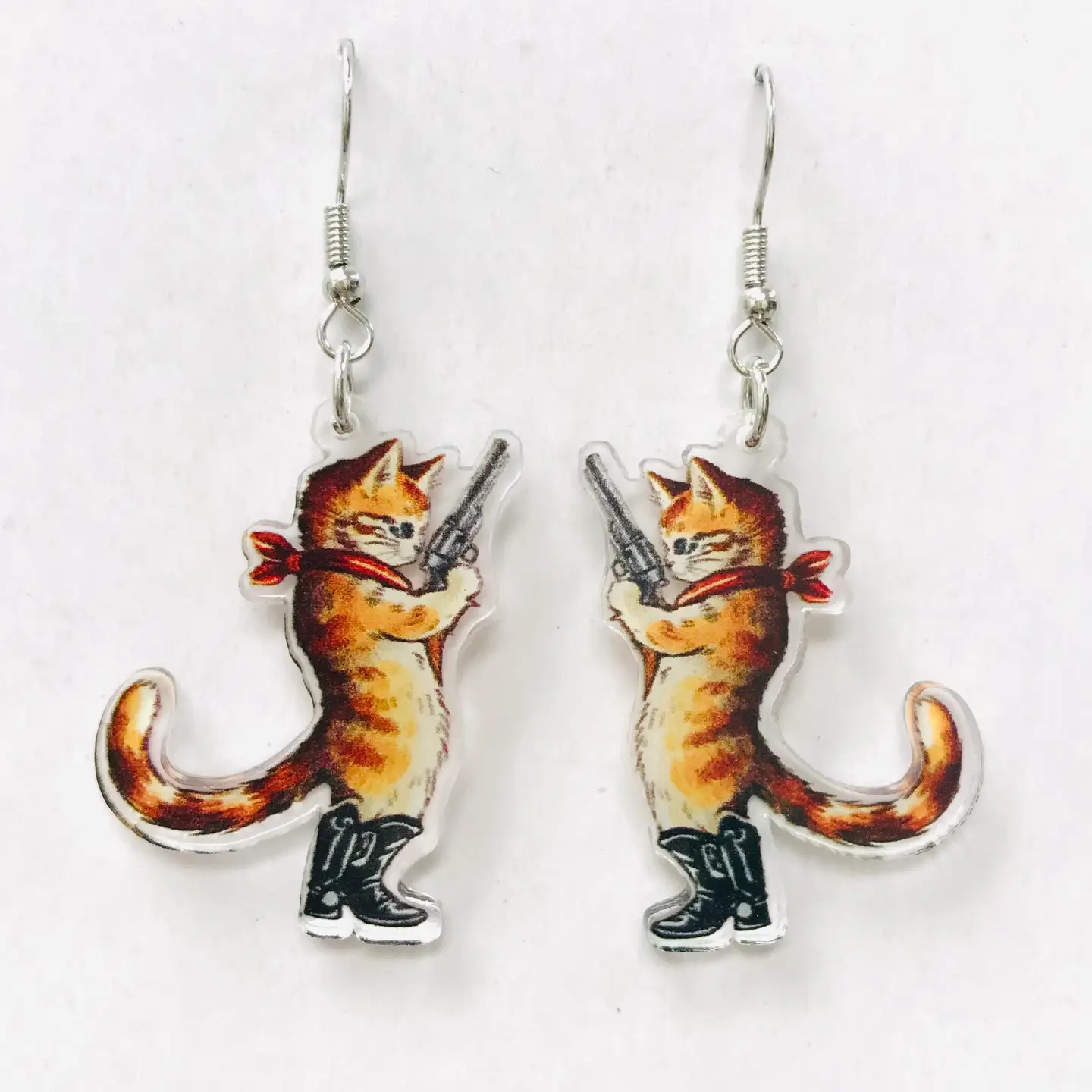 Cat Duel Earrings (Acrylic)