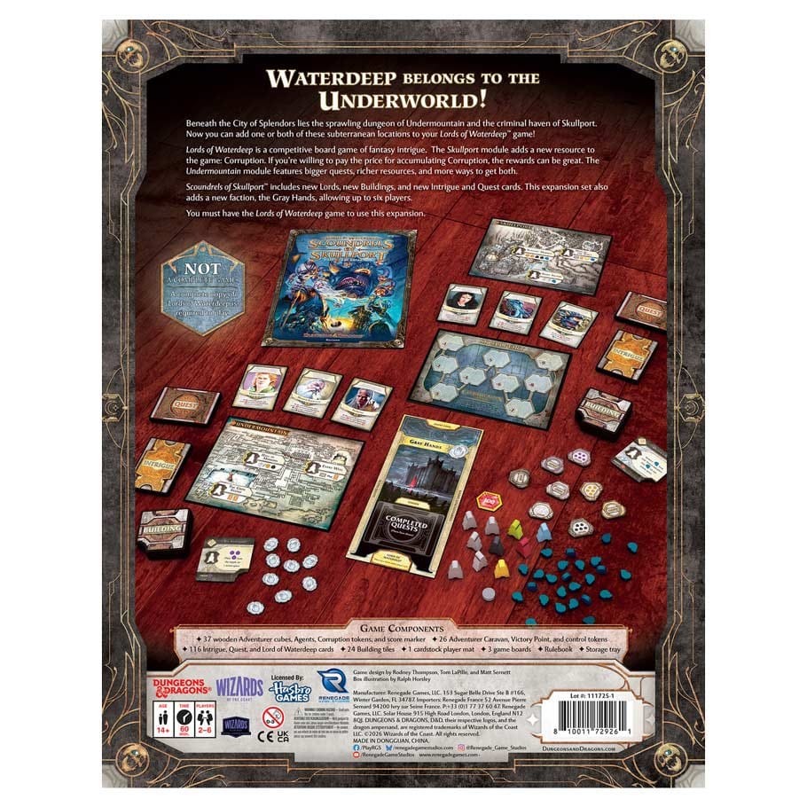 D&D: Lords of Waterdeep: Scoundrels of Skullport Expansion - Image 2