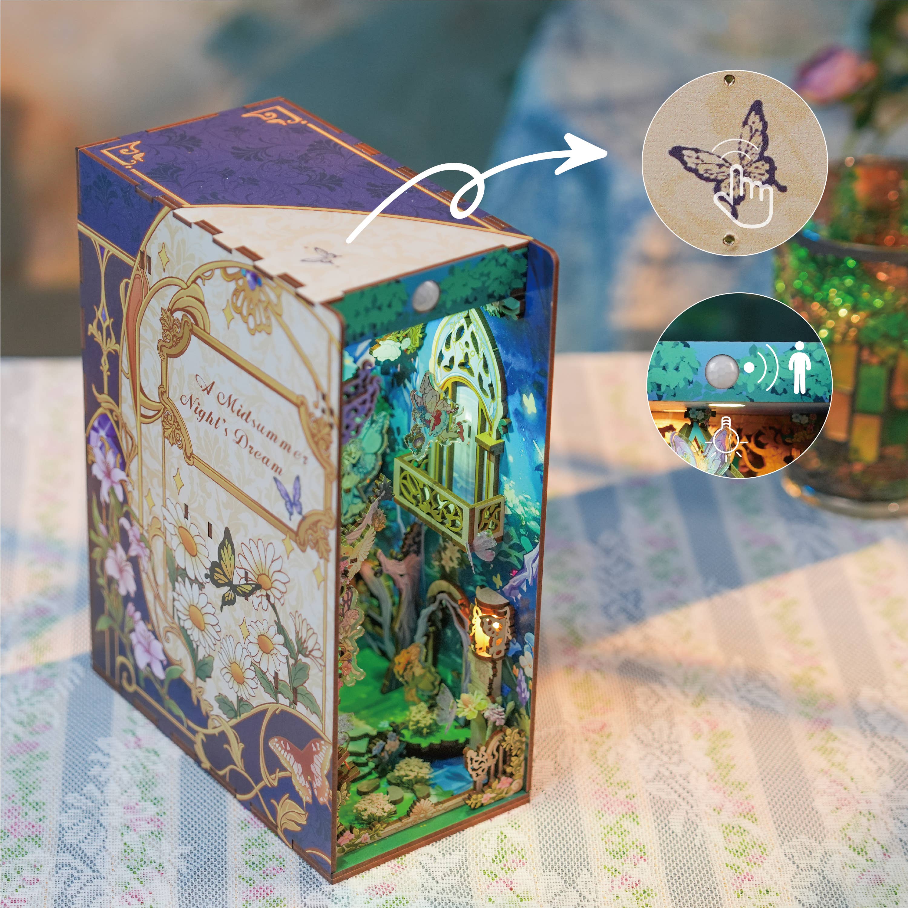 DIY Book Nook Kit: A Midsummer Night's Dream with Dust Cover - Image 6
