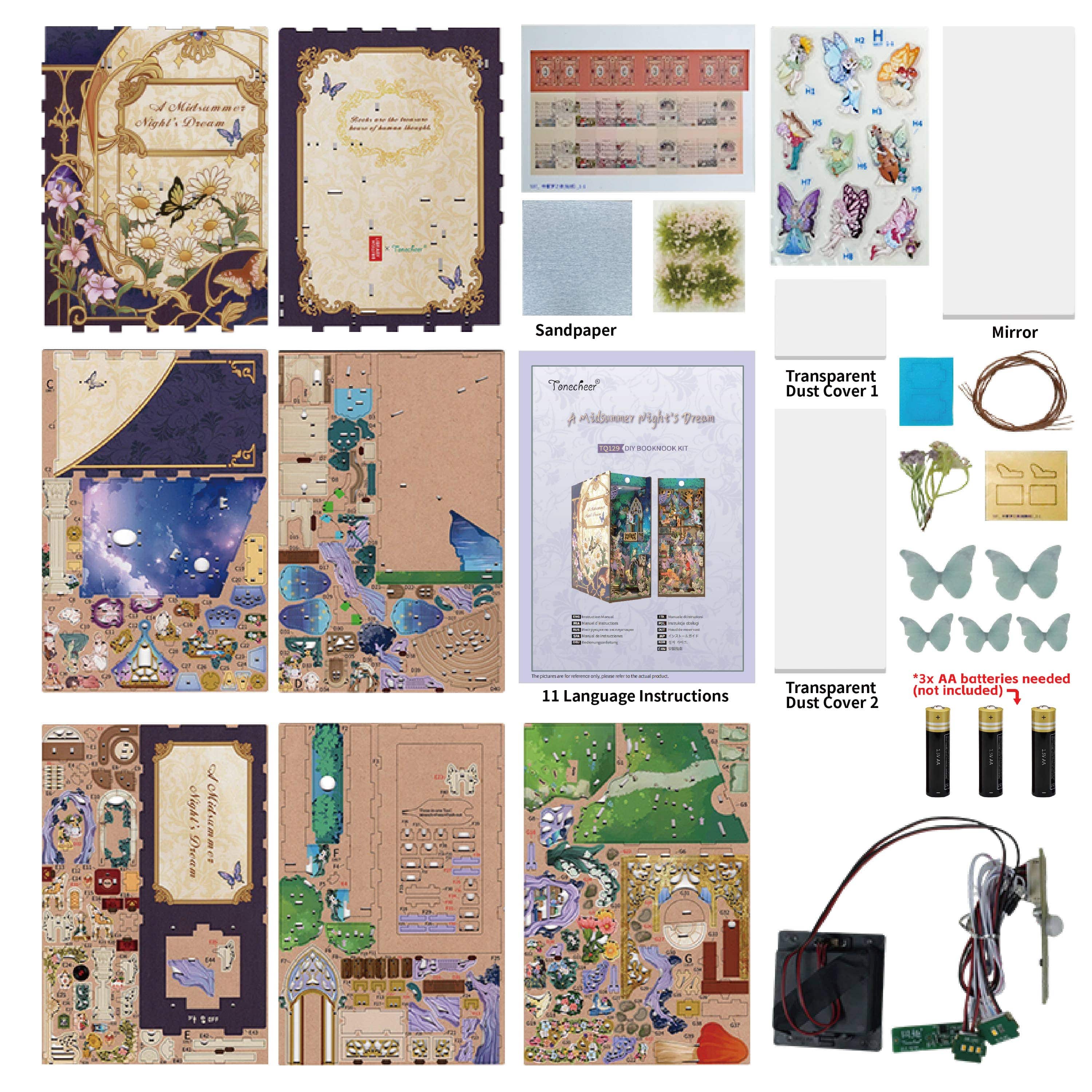 DIY Book Nook Kit: A Midsummer Night's Dream with Dust Cover - Image 8