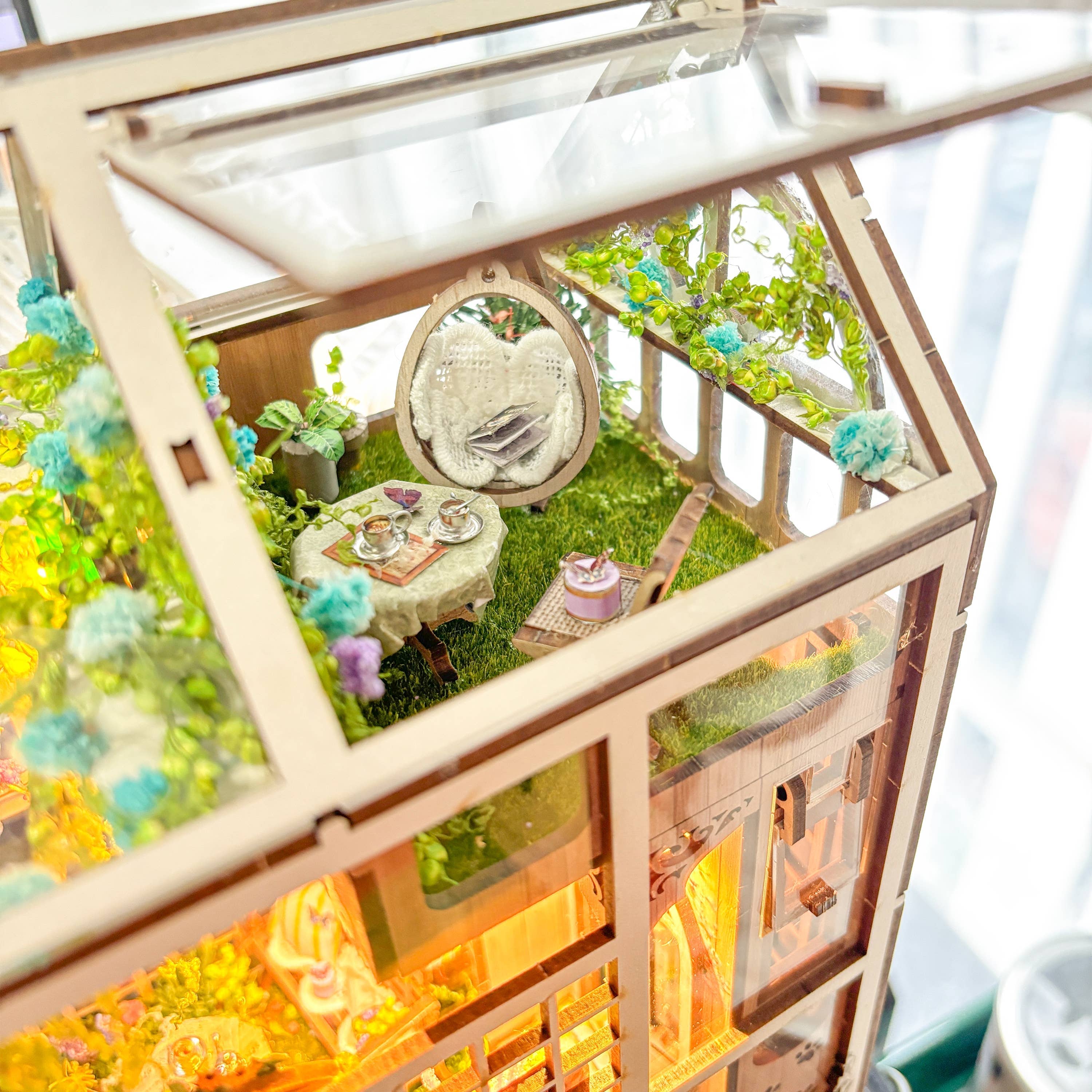 DIY Book Nook Kit: Bloom Garden Café - Image 4
