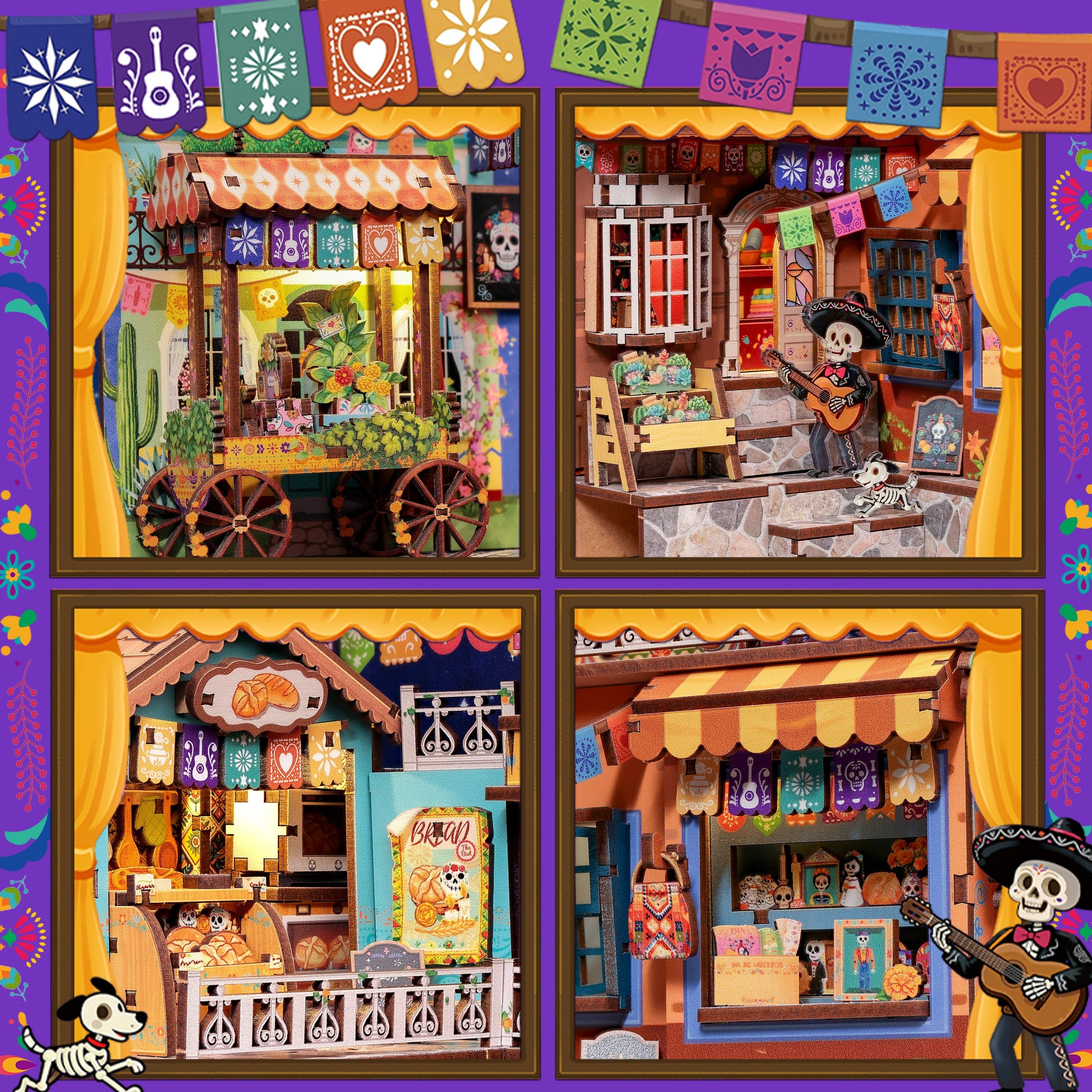 DIY Book Nook Kit: Plaza de los Muertos - Image 6
