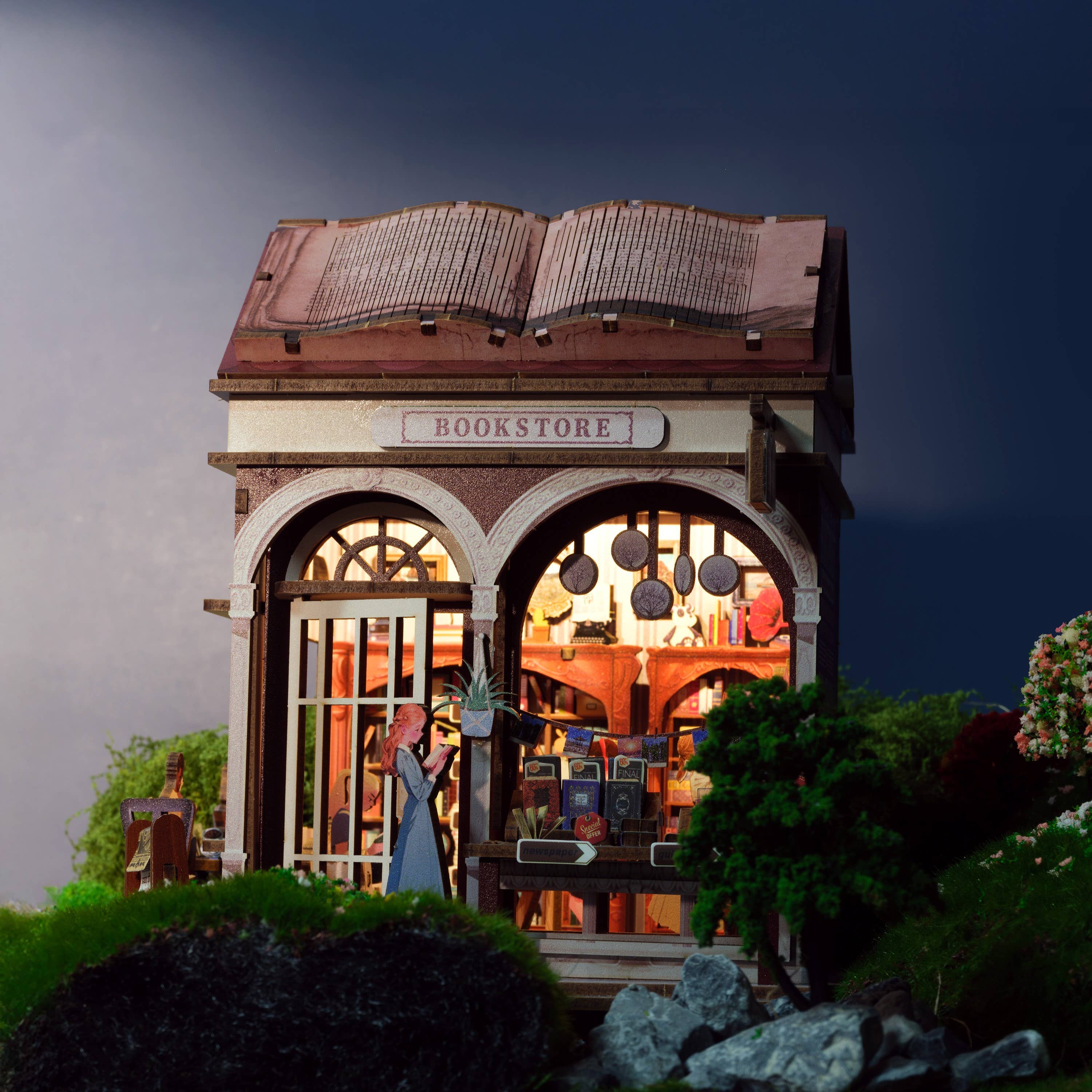 DIY Miniature House Kit: Bookstore - Image 4
