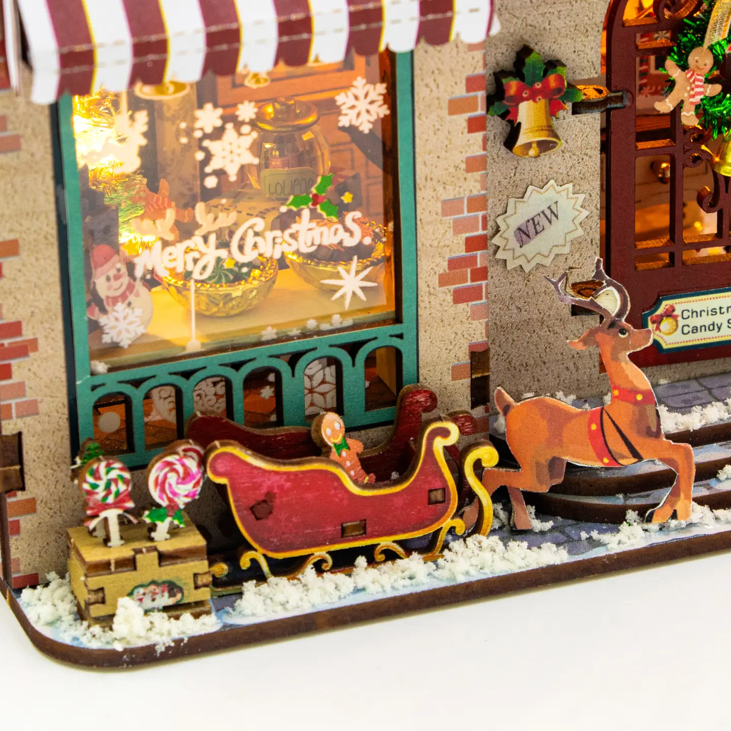 DIY Miniature House Kit: Christmas Cottage - Image 2