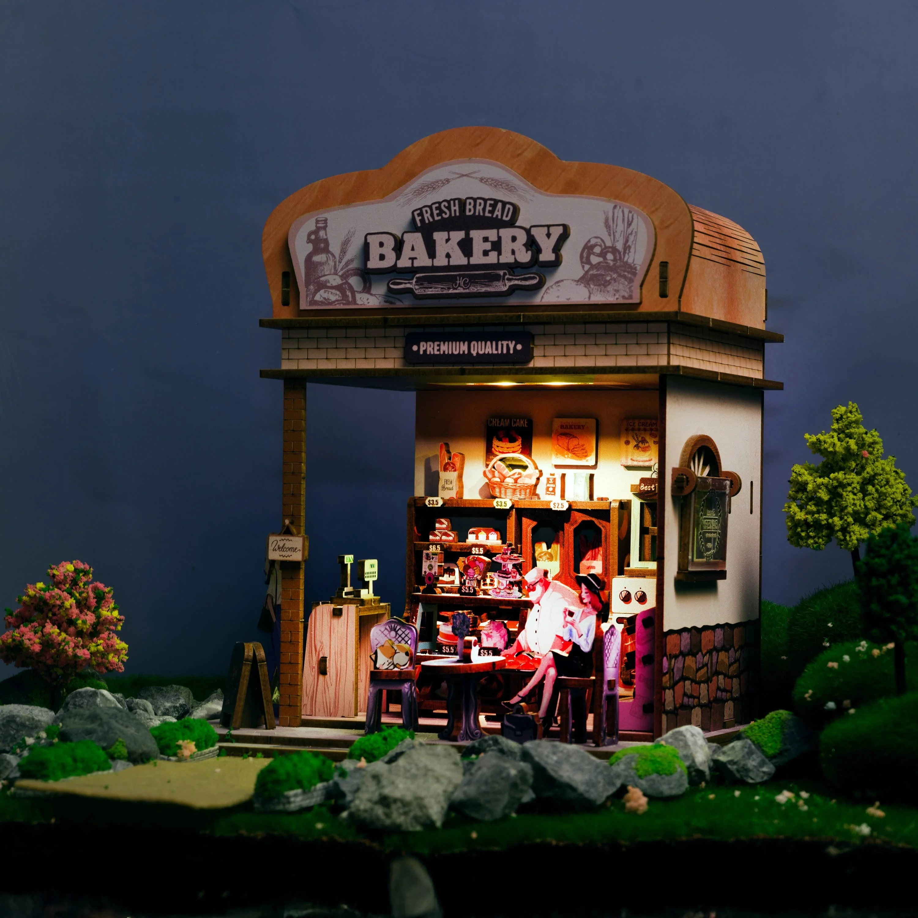 DIY Miniature House Kit: Fresh Bakery - Image 4
