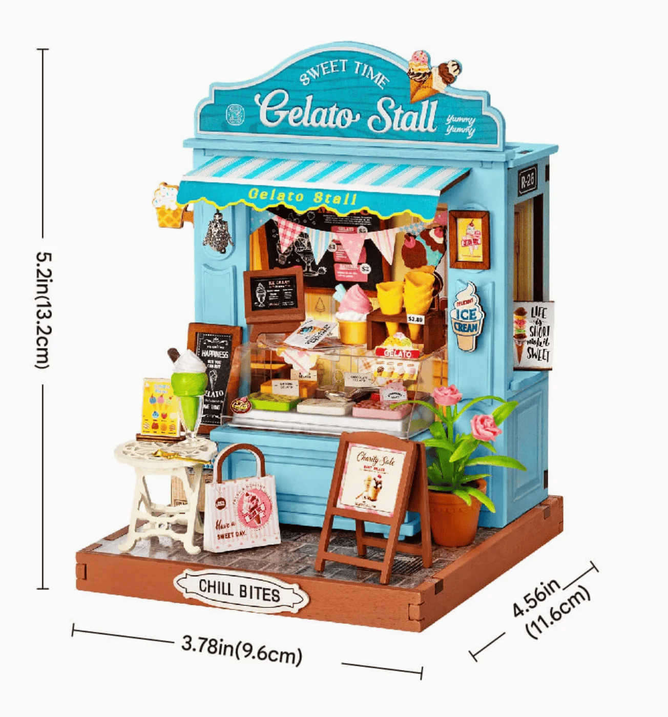 DIY Miniature House Kit - Gelato Stall - Image 6