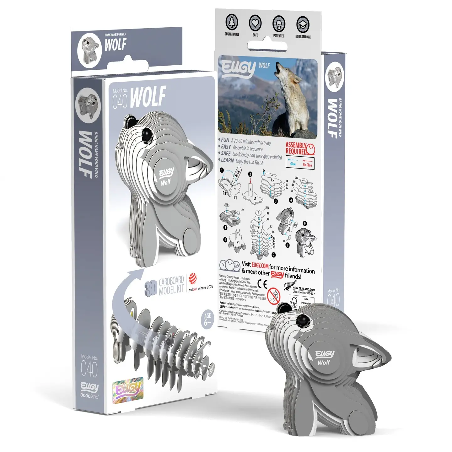 Eugy: 3D Puzzle - Wolf