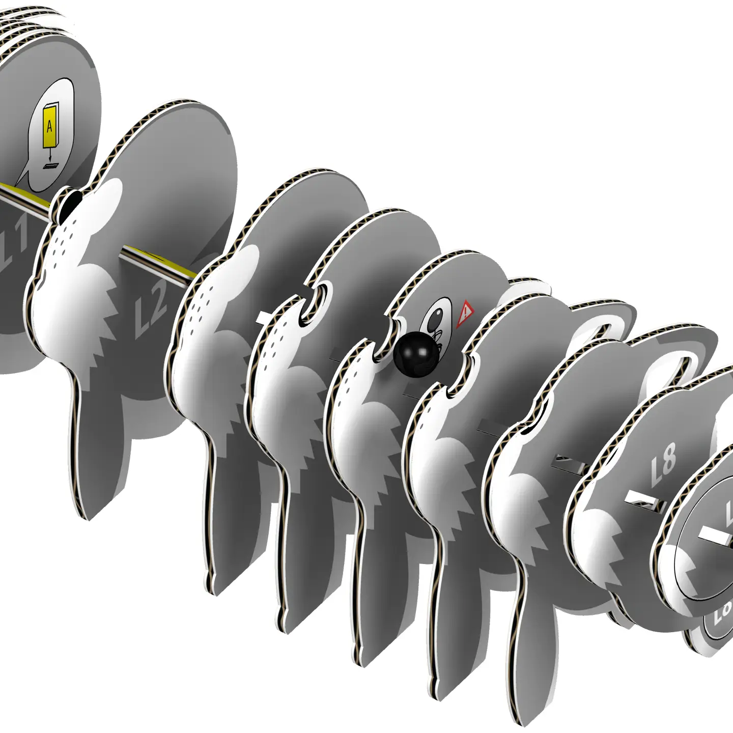 Eugy: 3D Puzzle - Wolf - Image 3