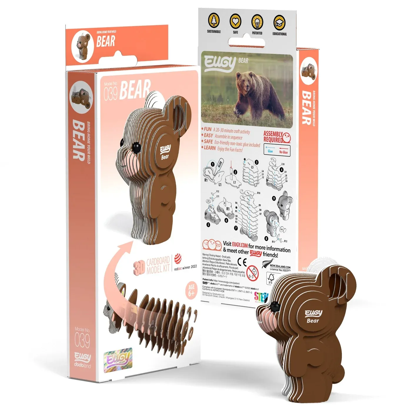 Eugy: 3D Puzzle - Bear