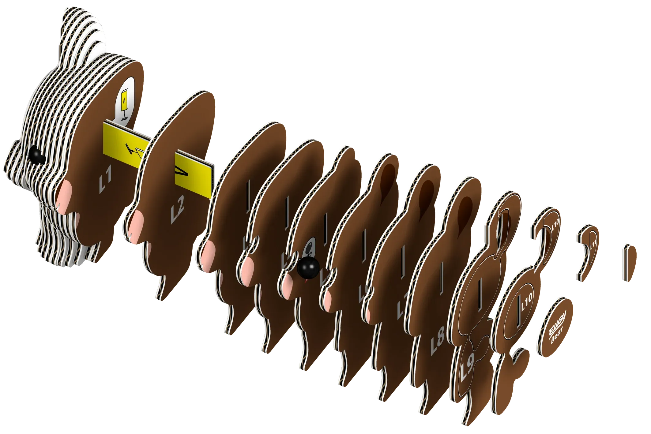 Eugy: 3D Puzzle - Bear - Image 3