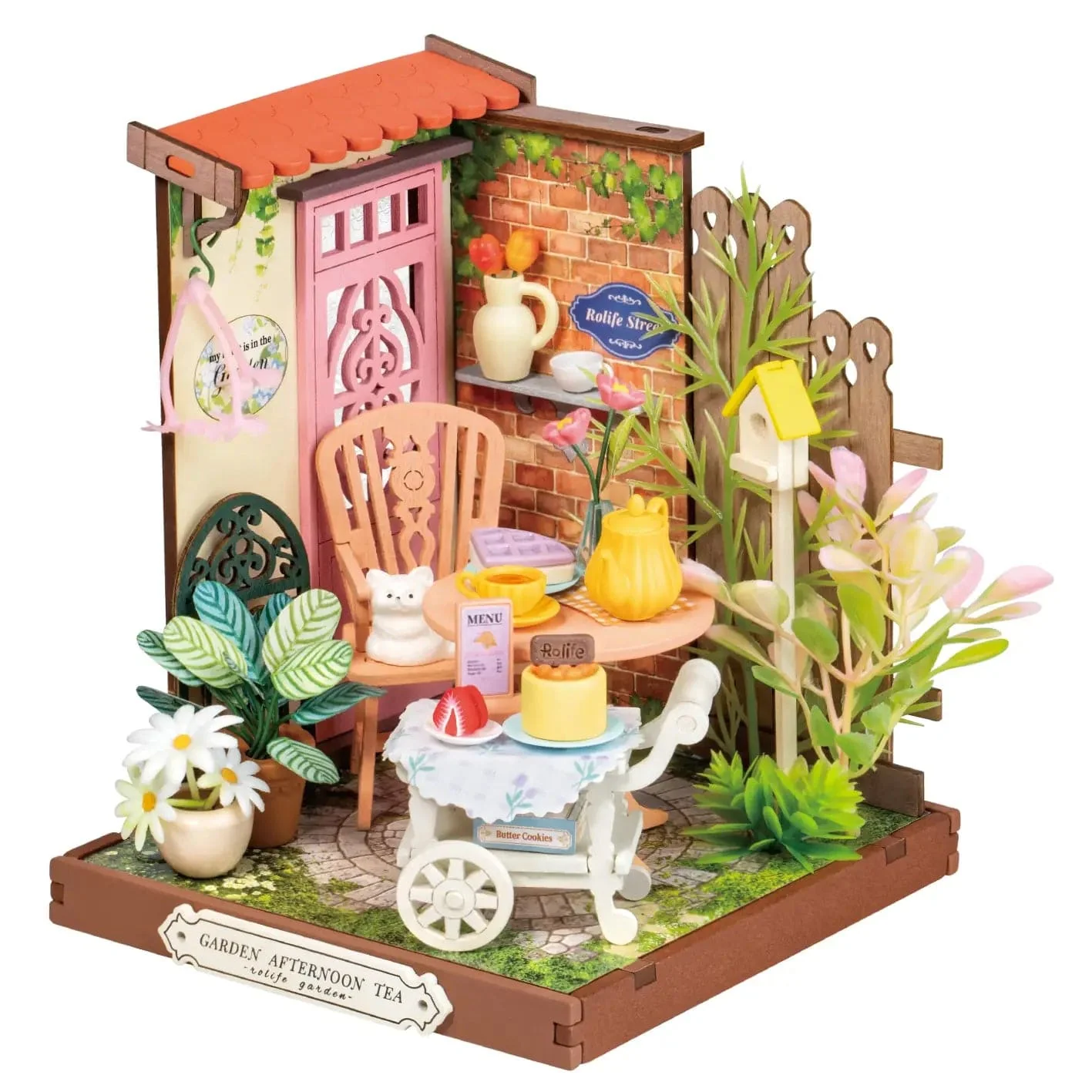 Fancy Tea Yard Rolife Diy Mini Miniature House Crafts