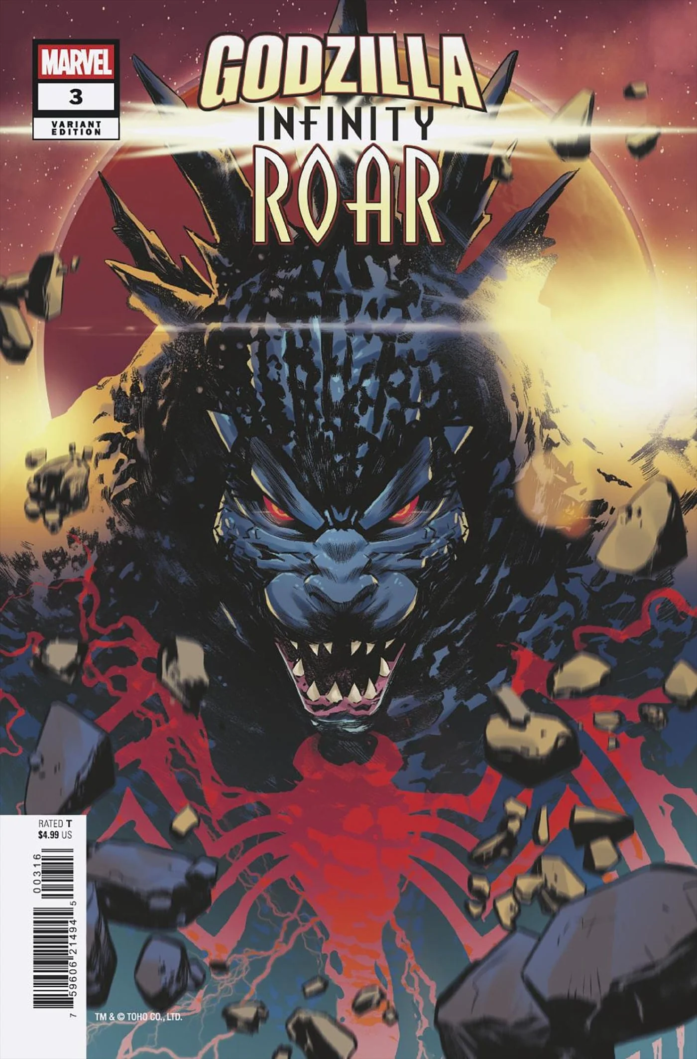 GODZILLA: INFINITY ROAR #3 1:25 INCV FRANCESCO MANNA VARIANT