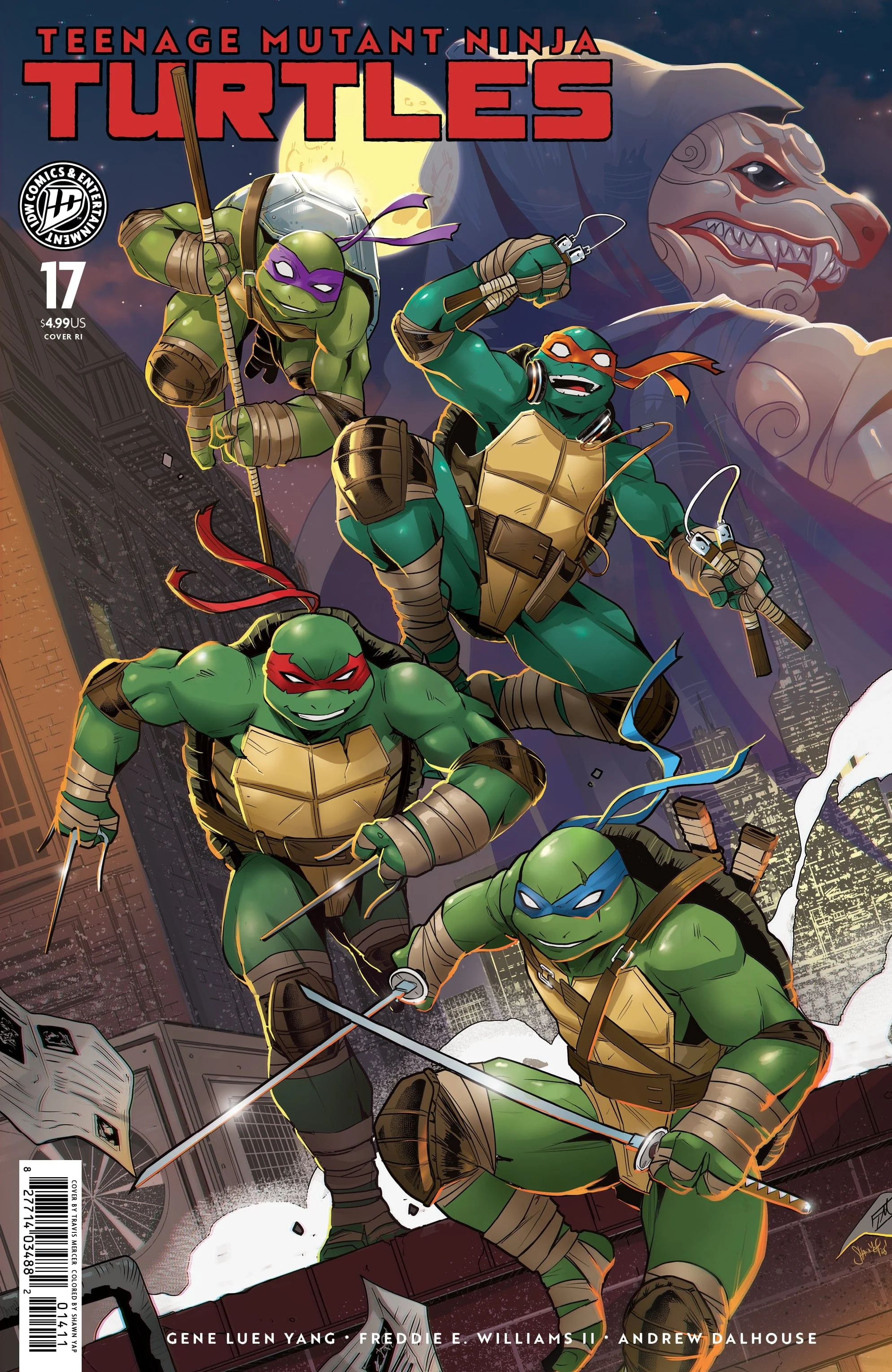 Teenage Mutant Ninja Turtles #17 1:25 Variant RI (Mercer)