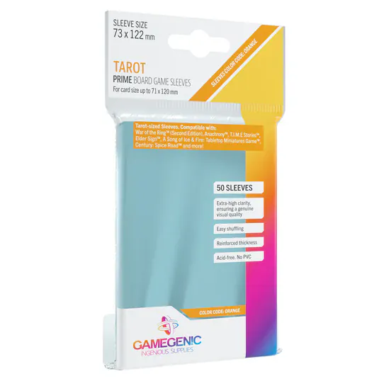 Gamegenic - Board Game Sleeves Tarot-Size Clear