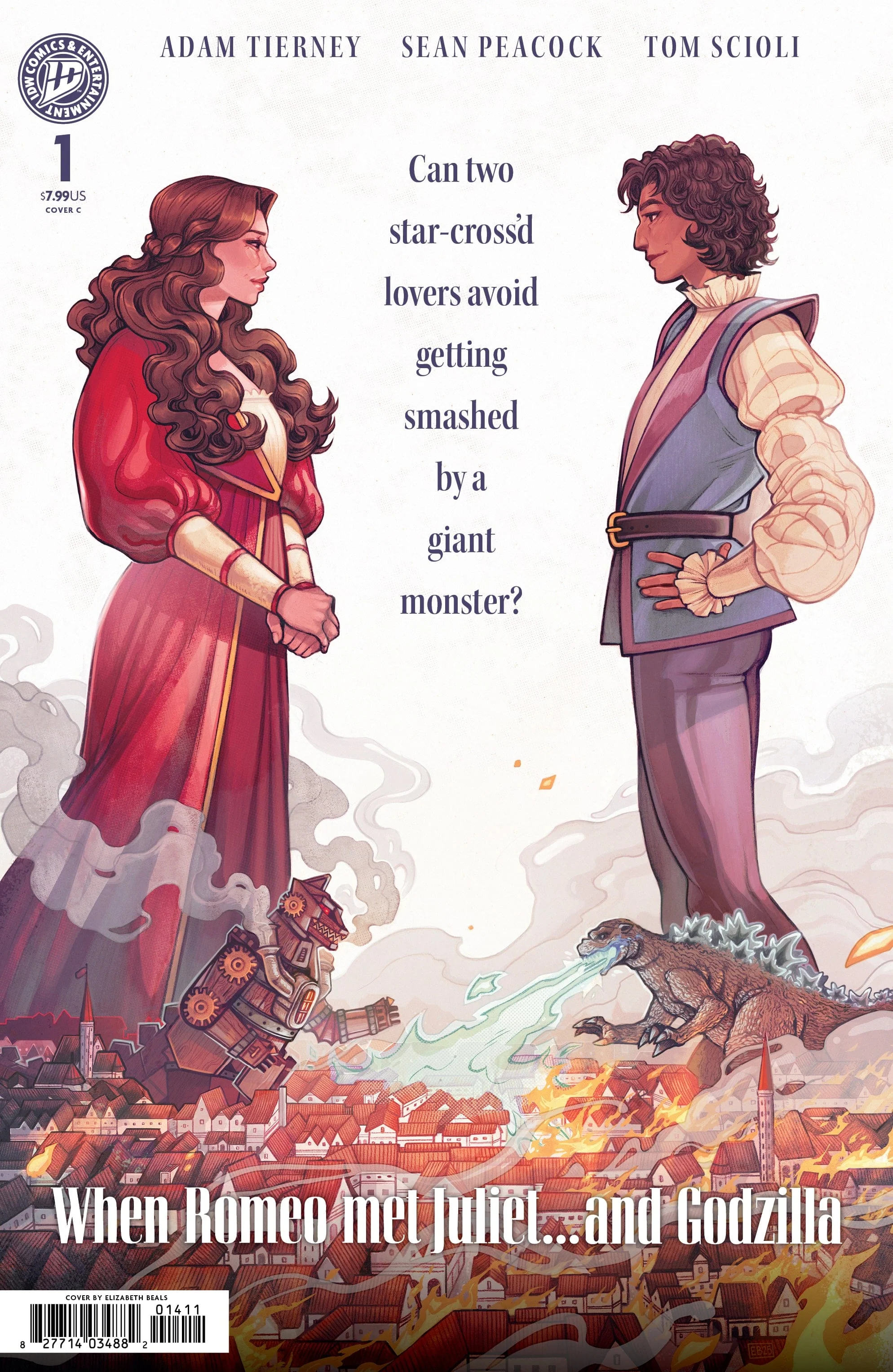Godzillas Monsterpiece Theatre Presents: Romeo & Juliet & Godzilla Variant C (Beals Movie Homage Cover)