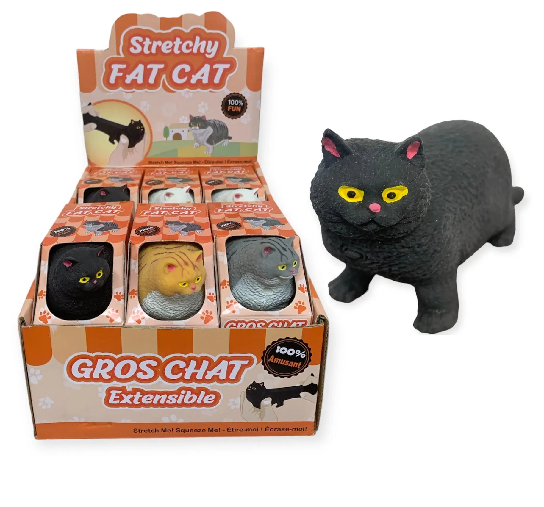 Handee: Fat Cat Stretchy Toy