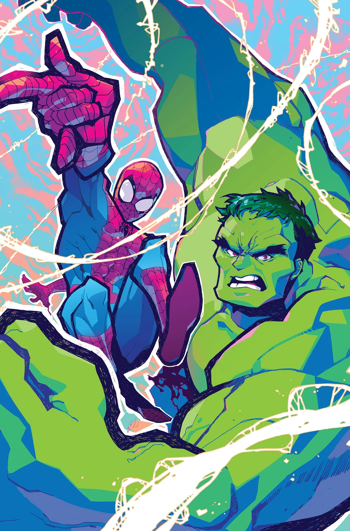 SPIDER-MAN/HULK: FIRE AND BRIMSTONE #1 1:100 INCV ROSE BESCH VIRGIN VARIANT (Release Date: 08/19/2026)