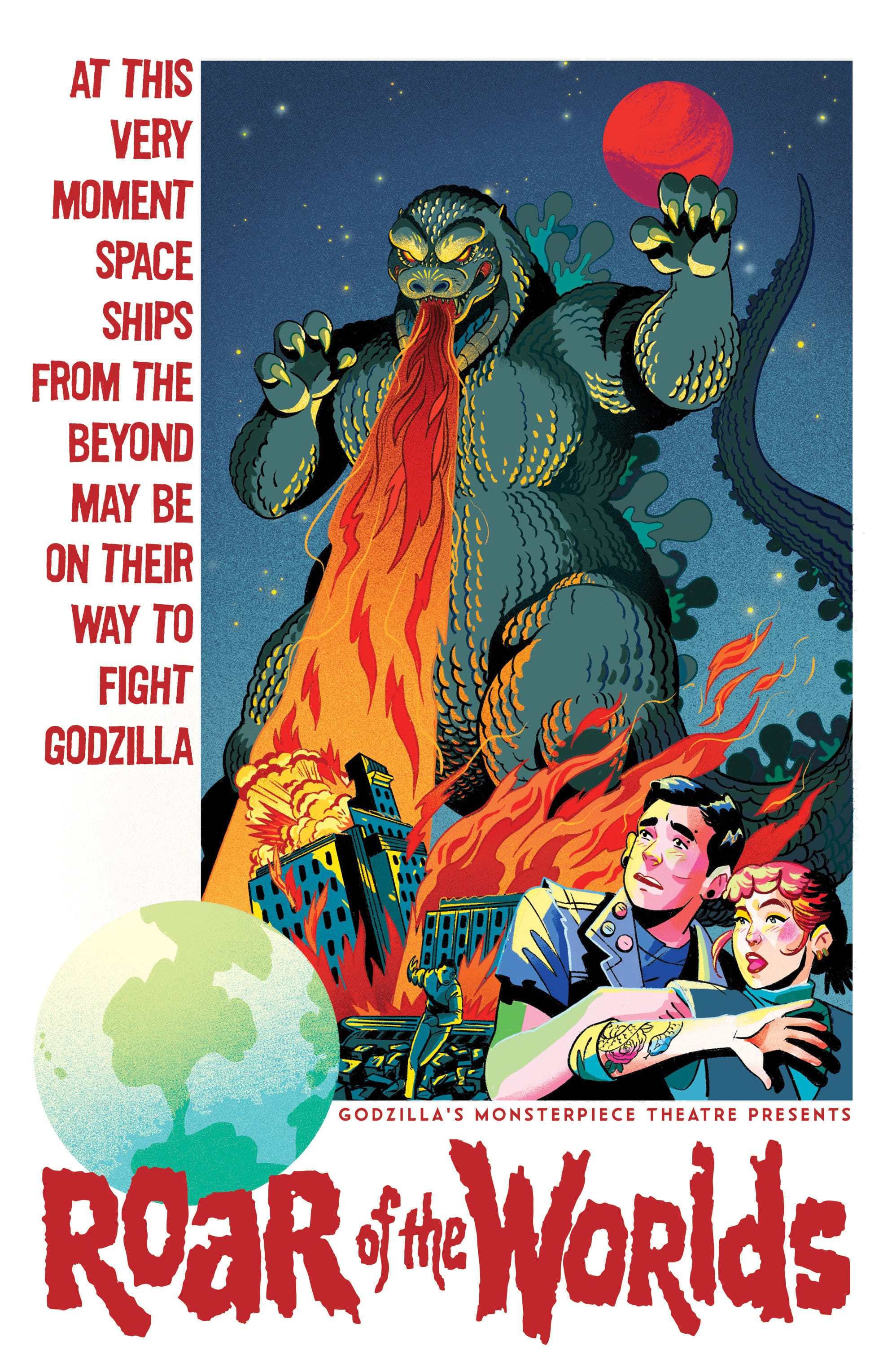 Godzilla's Monsterpiece Theatre Presents: Roar of the Worlds 1:10 INCV Variant RI (Goux) (Release Date: 08/12/2026)