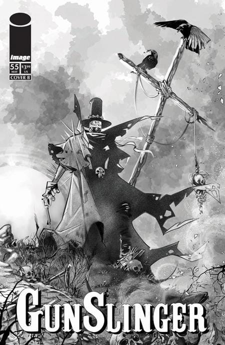 GUNSLINGER SPAWN #55 CVR B IG GUARA B&W VAR
