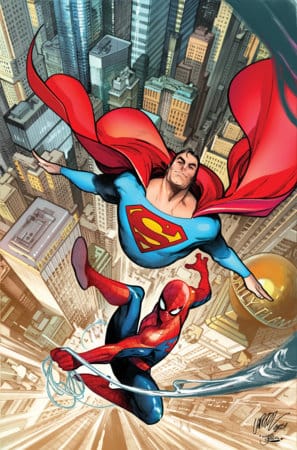 MARVEL/DC: SPIDER-MAN/SUPERMAN #1 1:25 INCV PEPE LARRAZ RATIO VIRGIN 3RD PRINTING VARIANT