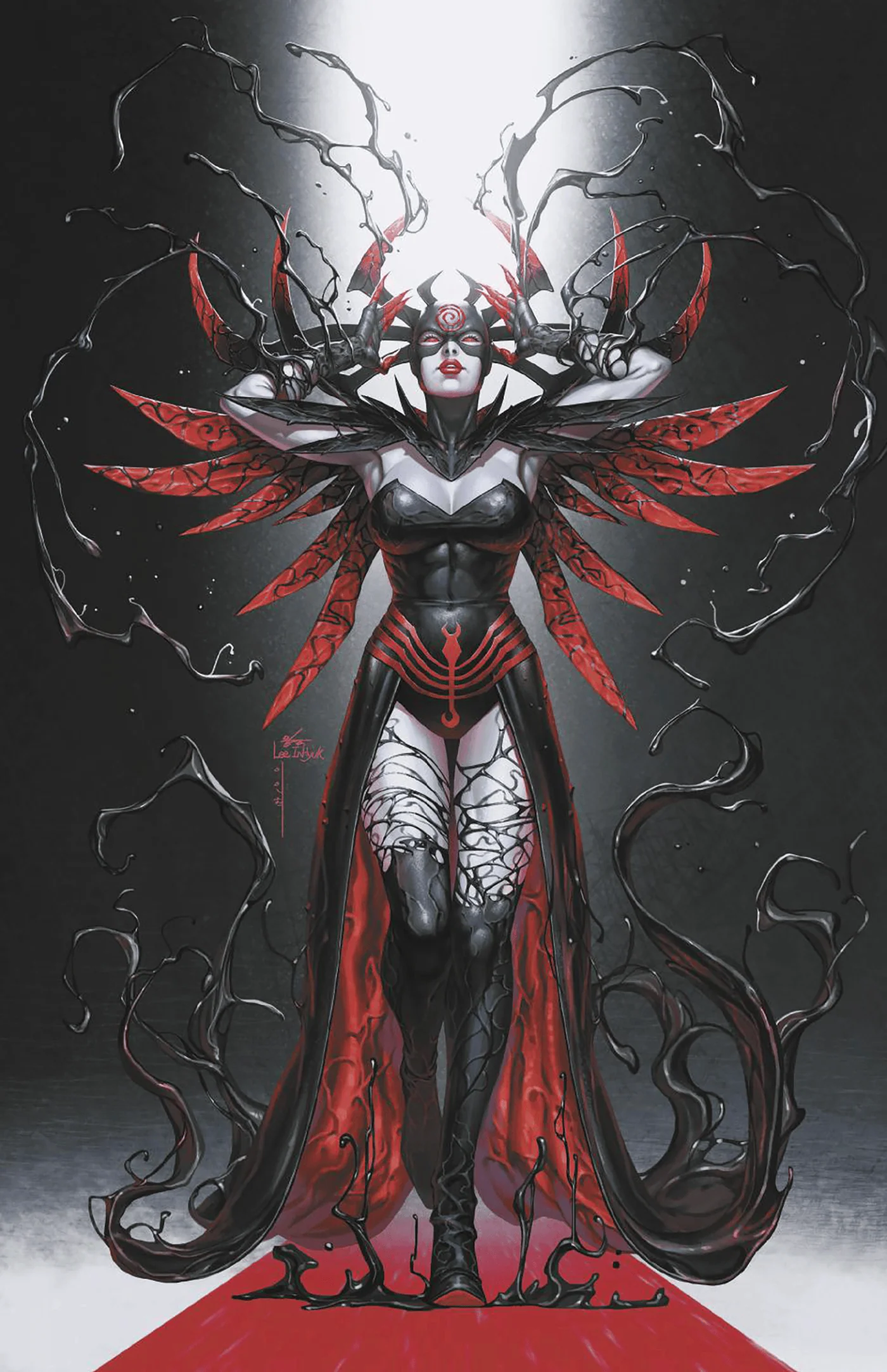 QUEEN IN BLACK #2 1:100 INCV INHYUK LEE VIRGIN VARIANT [QIB]
