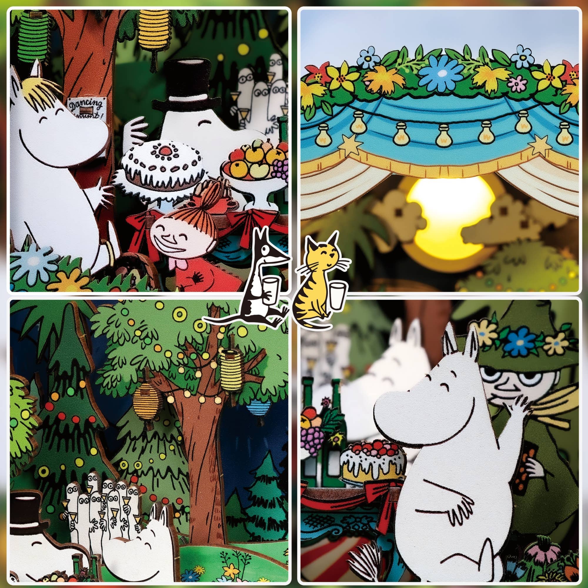 Moomin Moominous Dance Party - DIY Book Nook Kit - Image 3