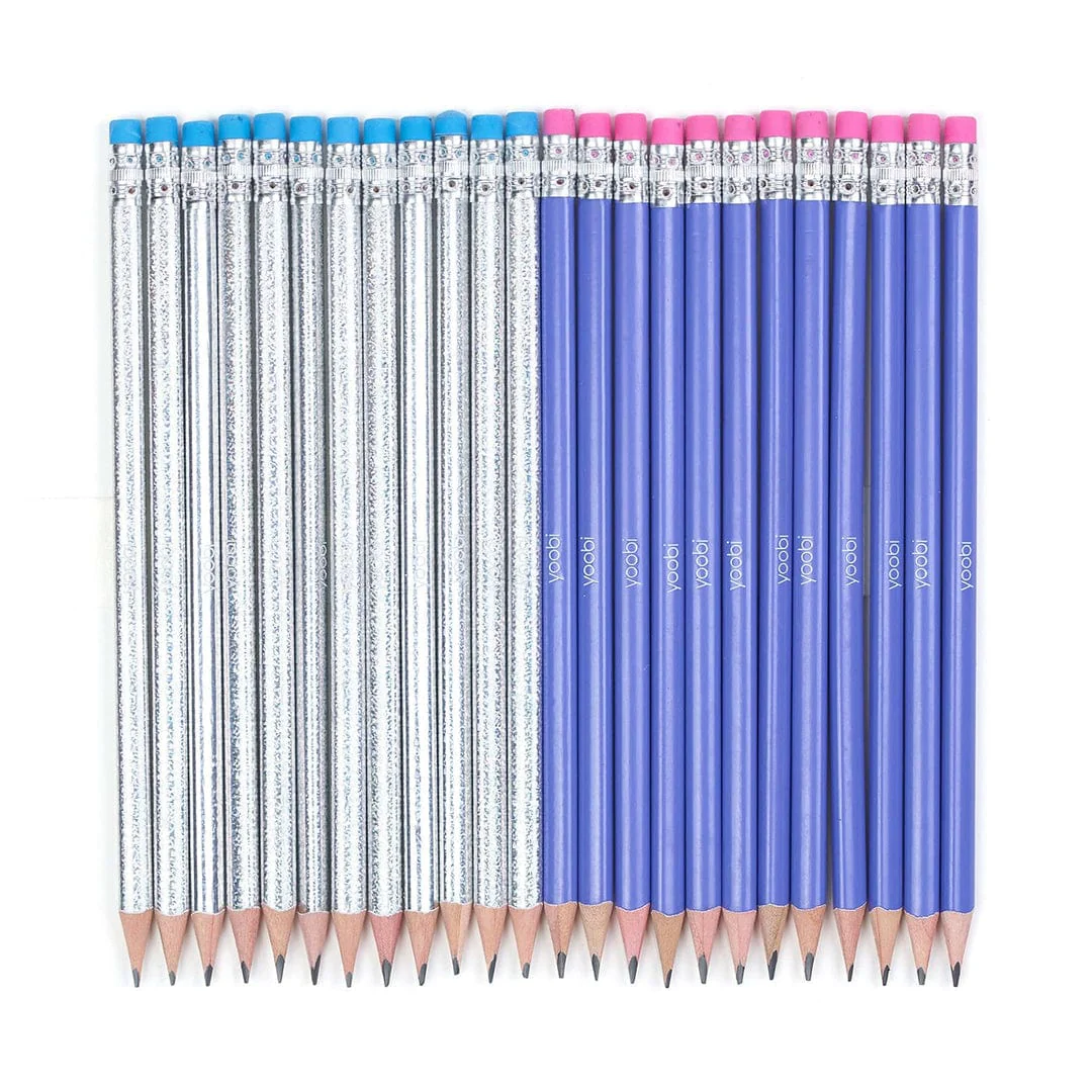 NO. 2 PENCILS, 24 PACK (Purple & Holographic) - Image 2