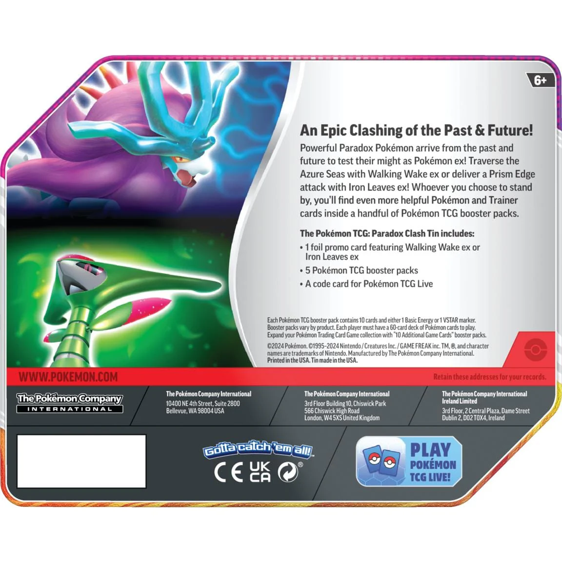 Pokemon TCG: Twilight Masquerade - Paradox Clash Tin - Image 3