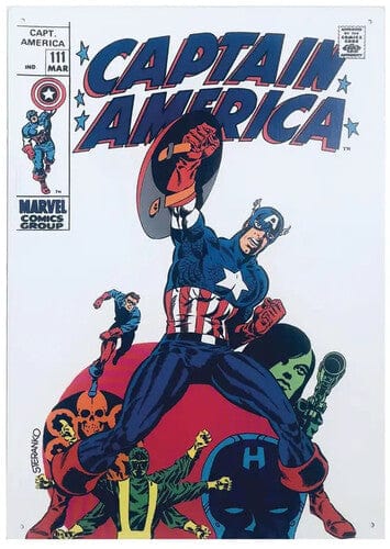 Popfun: Metal Sign - Captain America