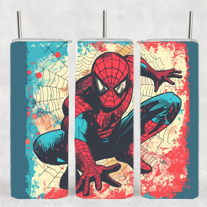 Retro Spiderman Tumbler