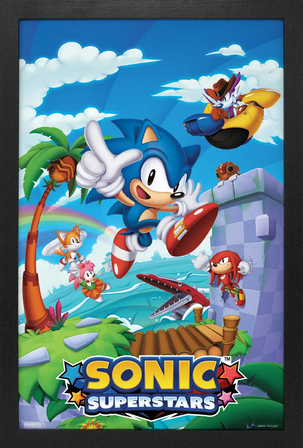 Sonic - Superstars - Teamwork (11"x17" Gel-Coat)