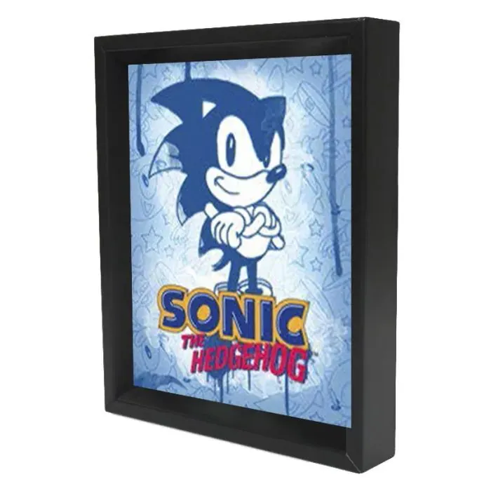 Sonic the Hedgehog - Sonic Spray Paint Blue (8"x10" Lenticular)