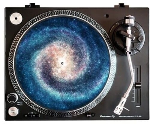Bluescentric: Graphic Turntable Slip Mat - Spinning Galaxy