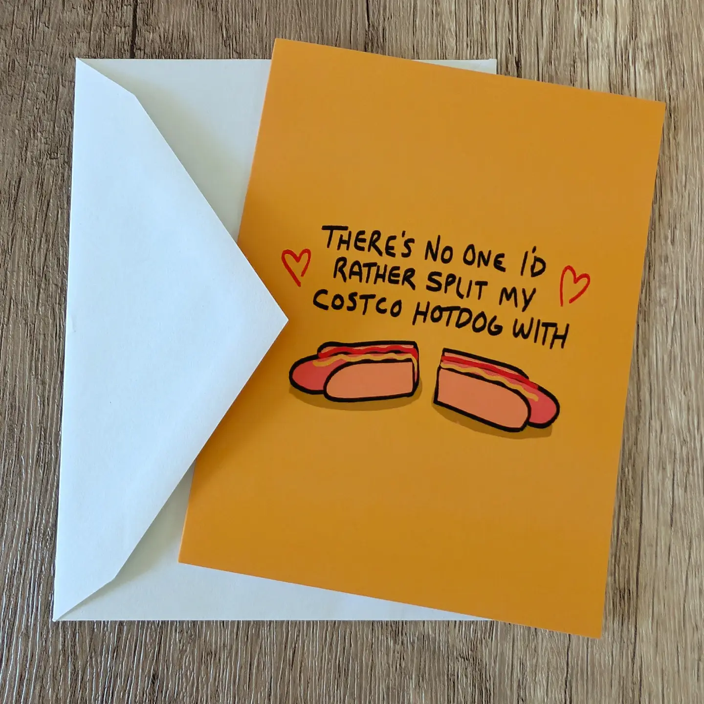 Split a Costco Hot Dog Card