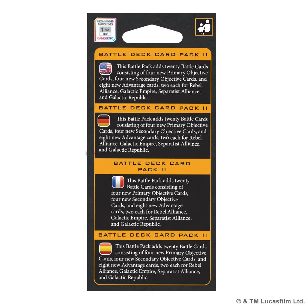 Star Wars: Legion - Battle Deck Card Pack II - Image 3