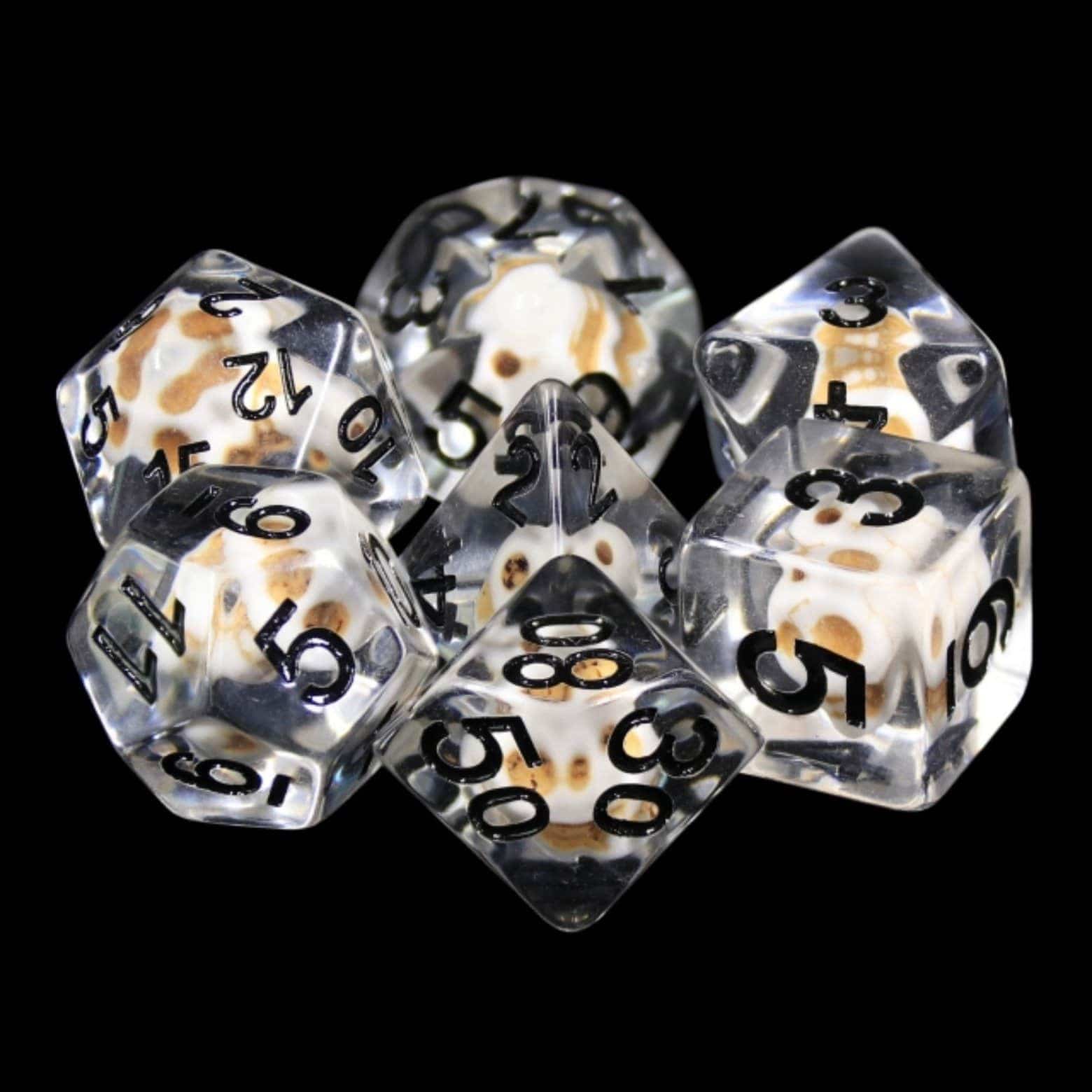 Stone Skull RPG Dice Set - Image 2