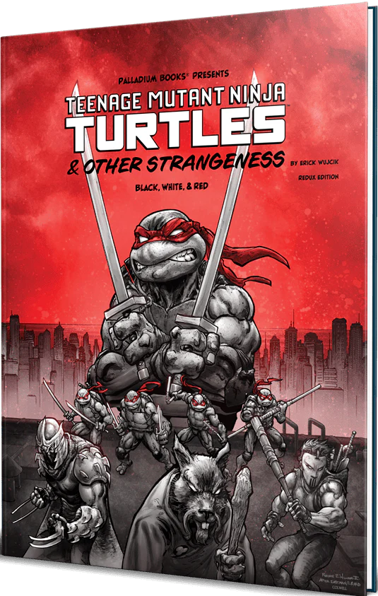 Teenage Mutant Ninja Turtles & Other Strangeness RPG Black, White & Red Edition