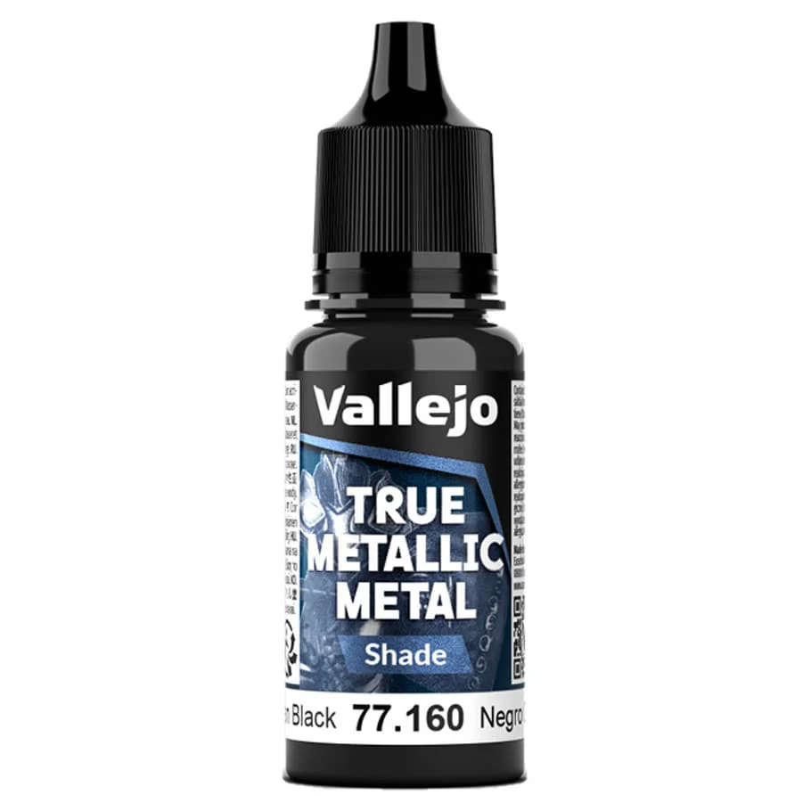 True Metallic Metal: Shade: Obsidian Black (18ml)