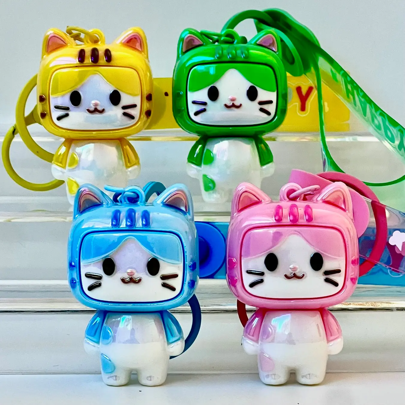 Tv Cat Keychain (Random Design)
