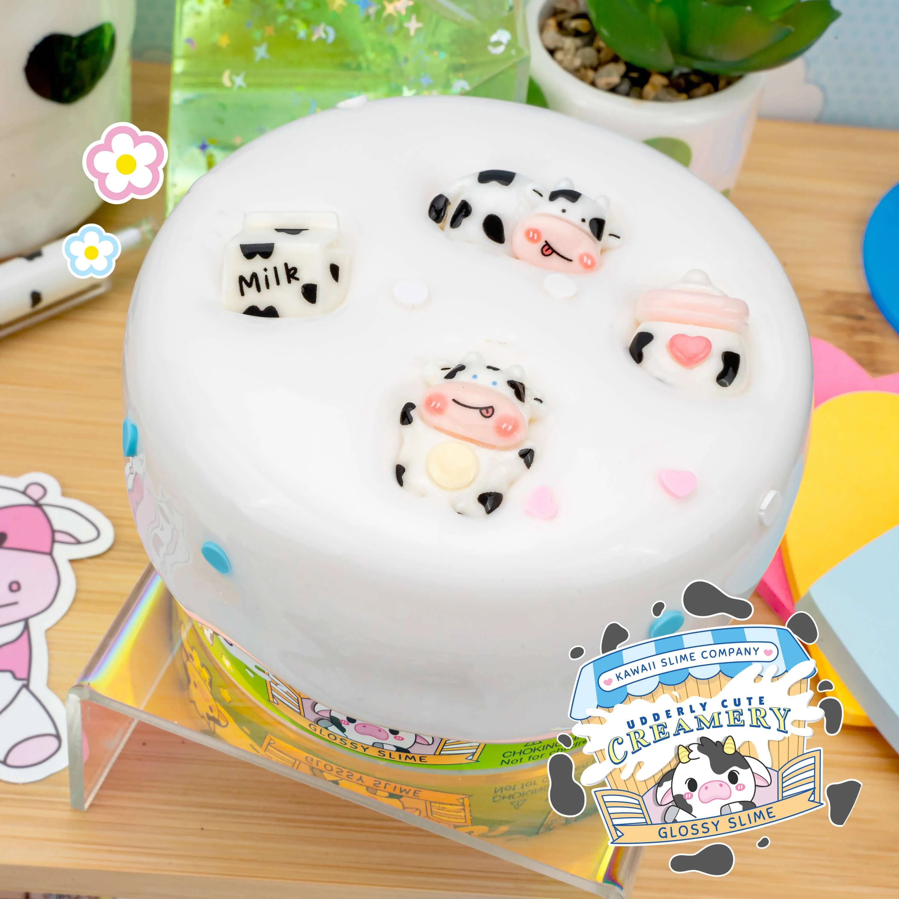 Udderly Cute Creamery Glossy Signature Dome™ Slime (4pcs/case) - Image 7