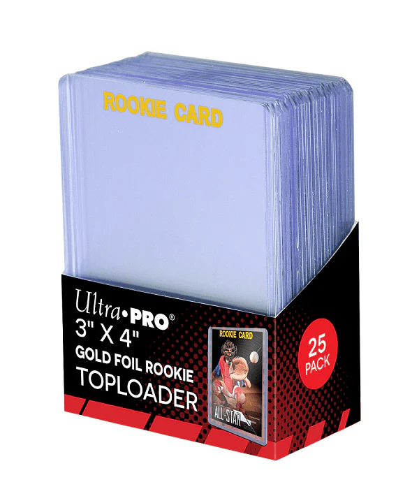 UP TOPLOADER 3X4 ROOKIE GOLD 25CT