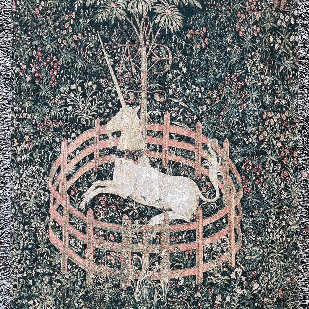 Woven Blanket: Unicorn Tapestry